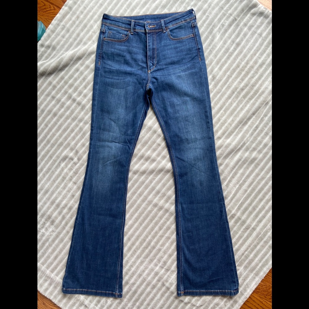 HM Denim mini flare high waist